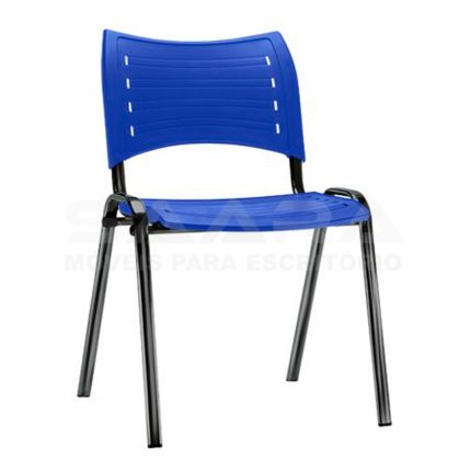 Cadeira ISO Azul base preta